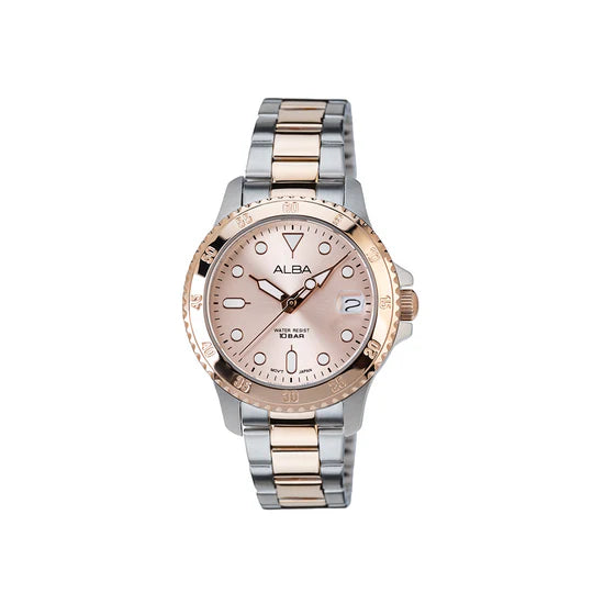 AG8Q34X1 Light Pink Dial & Bezel Watch