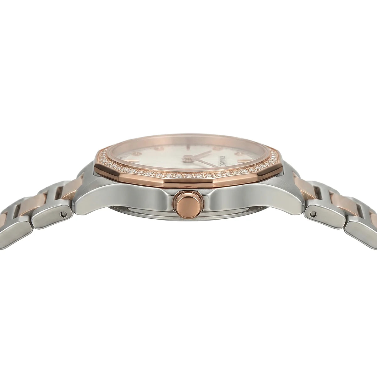 Romanson Silver Gold Men Watch RM5BF507QLJWH