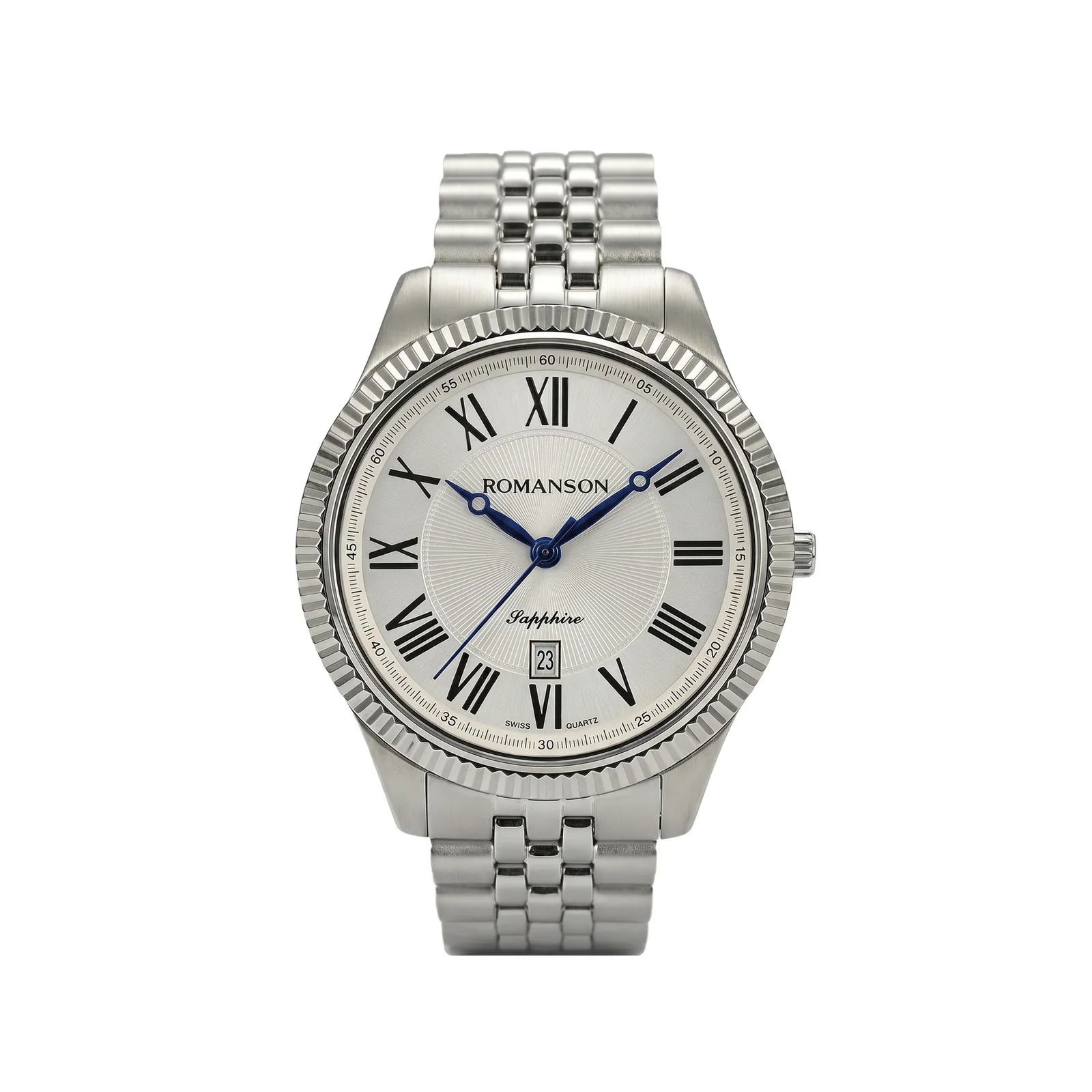 Romanson Silver Men Watch TM3BS190MMWWH