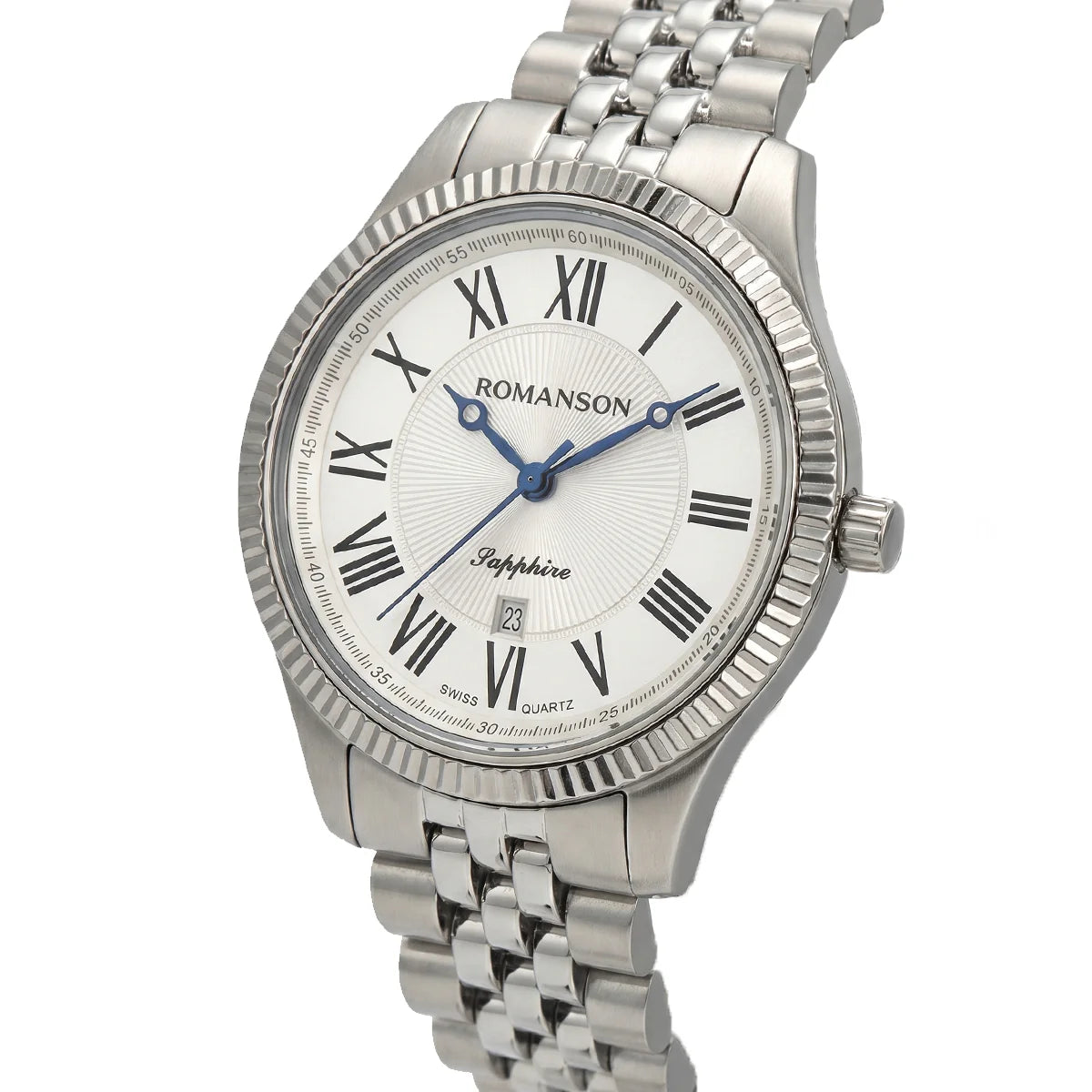 Romanson Silver Men Watch TM3BS190MMWWH