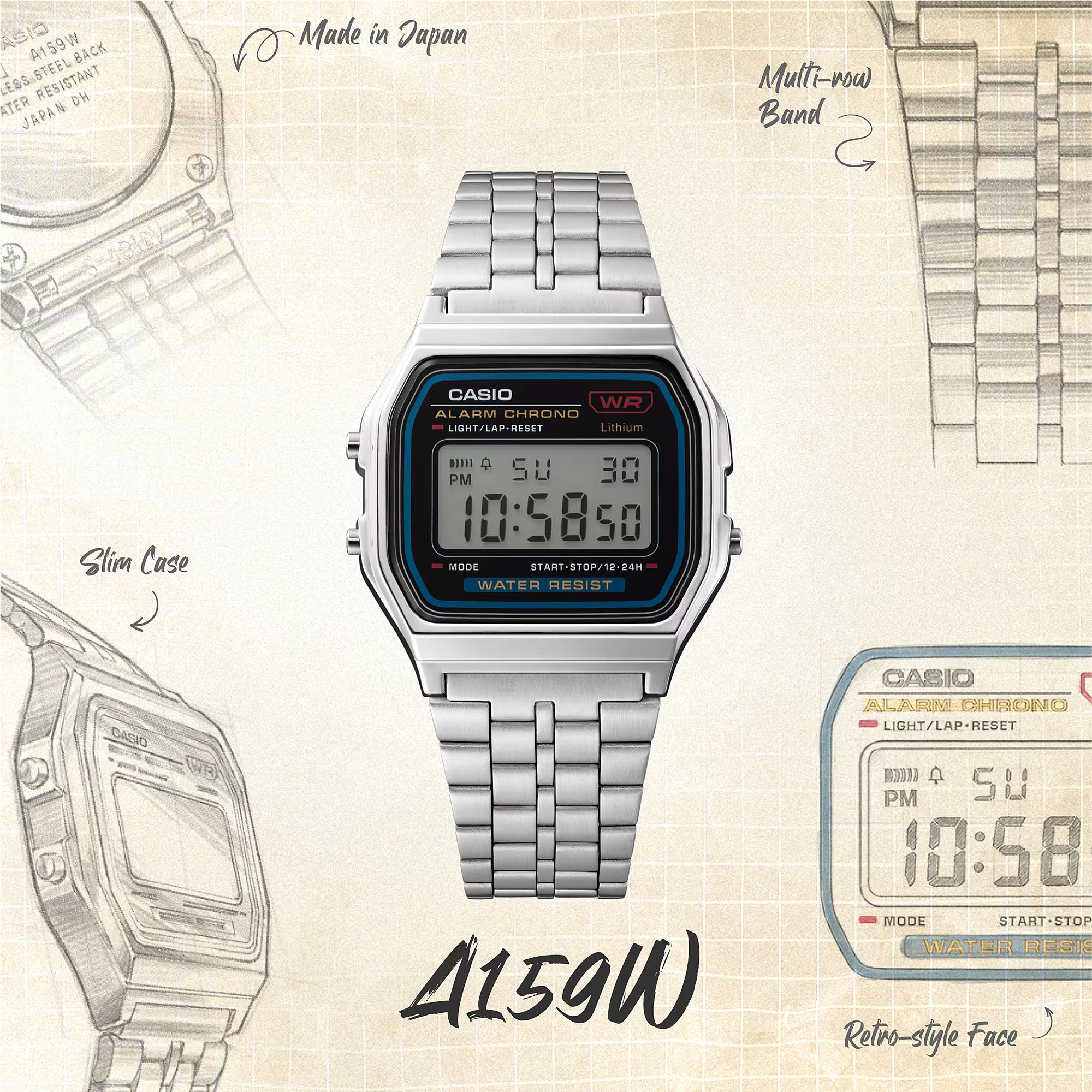 A159WA-N1 CASIO VINTAGE Digital