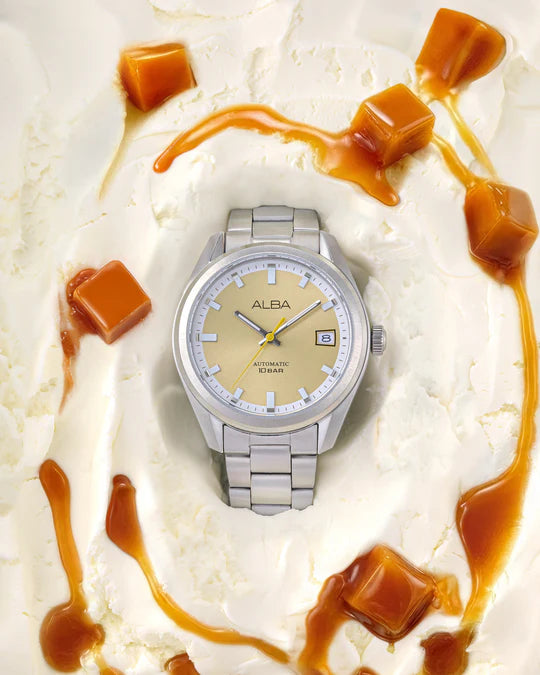 AU4101X1 Men's Classic Automatic Watch With Caramel Metallic Dia