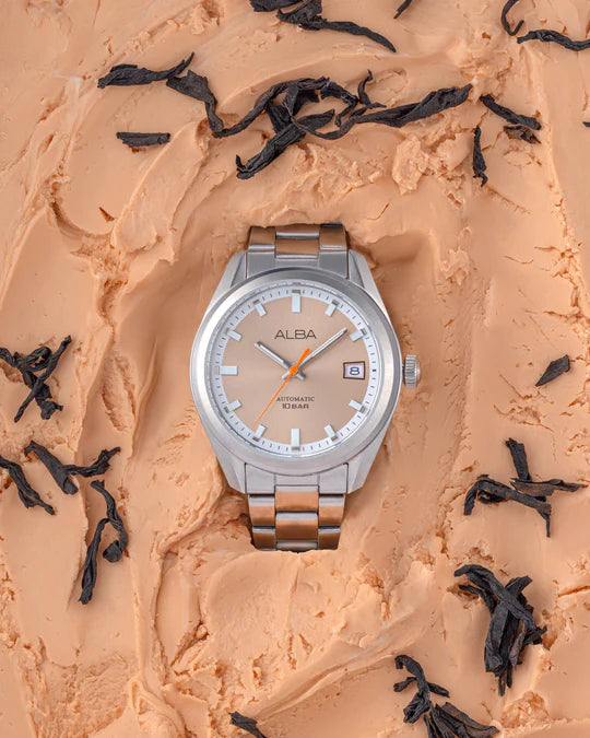 AU4103X1 Men's Classic Automatic Watch With Orange Metallic Dial