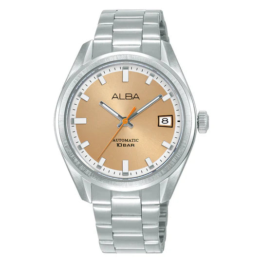 AU4103X1 Men's Classic Automatic Watch With Orange Metallic Dial