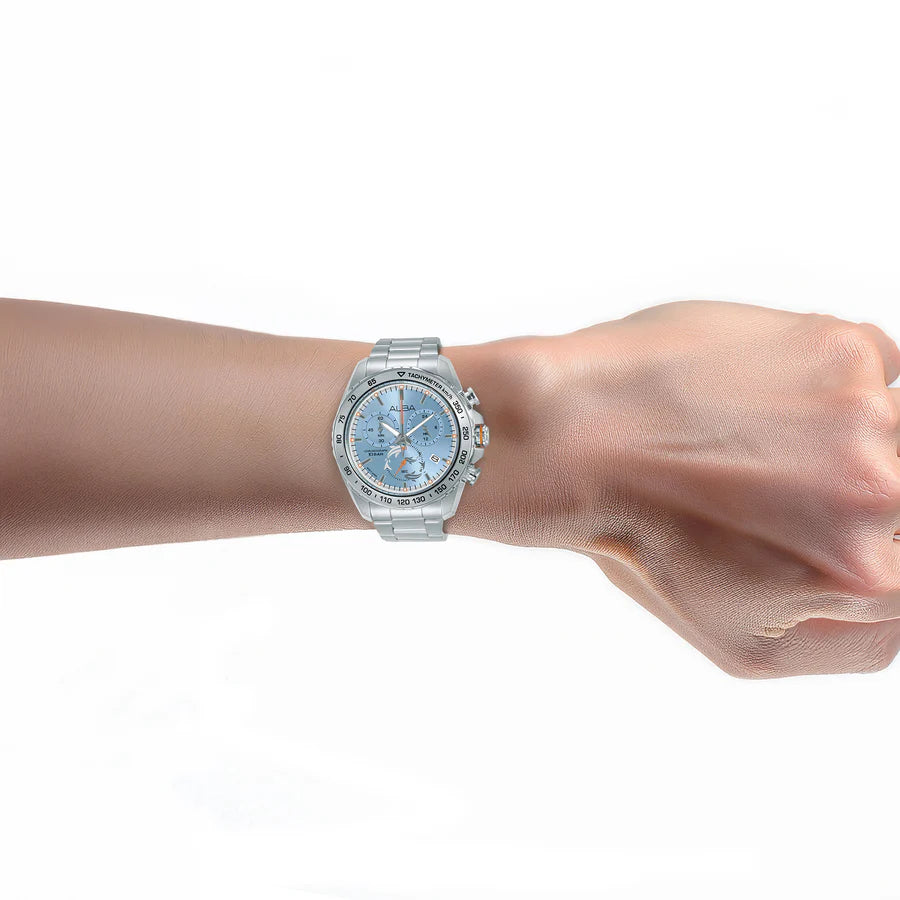 AX7019X1 Light Blue Dial Chronograph Watch
