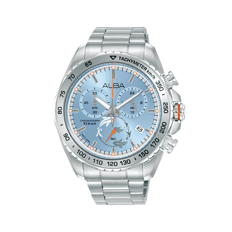 AX7019X1 Light Blue Dial Chronograph Watch