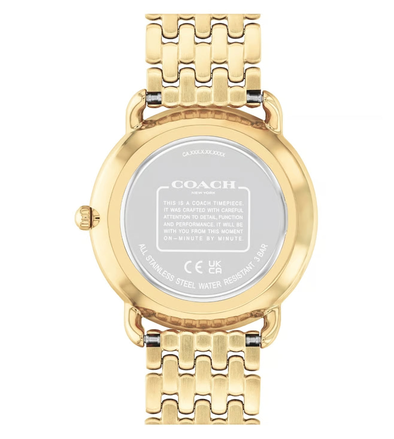 Elliot Women Quartz Gold Dial Analog Stainless Steel Watch 14504374
